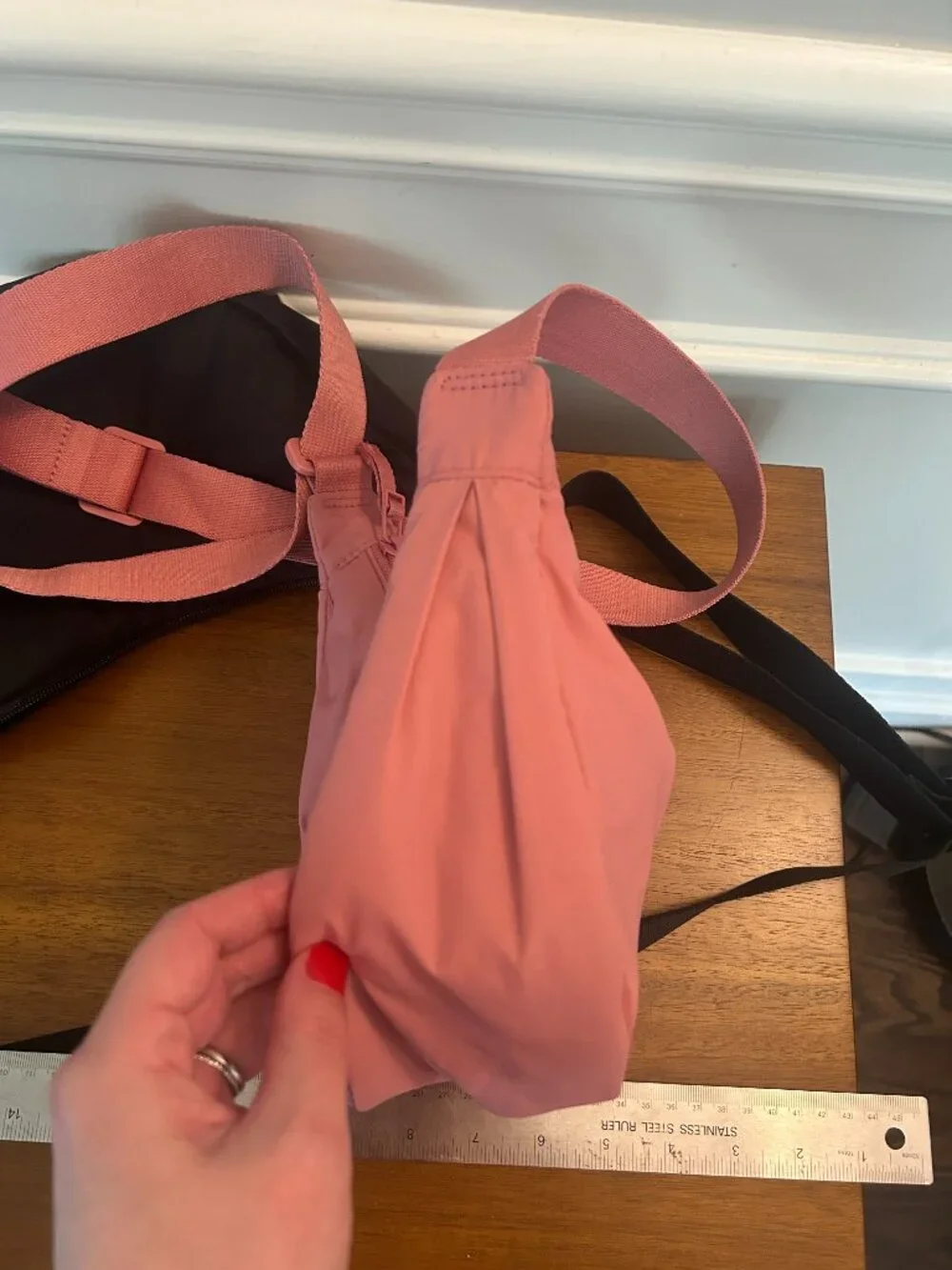 Uniqlo Mini Sling Crescent Bags Set of 2 Black Dusty Pink | Cute & Functional
